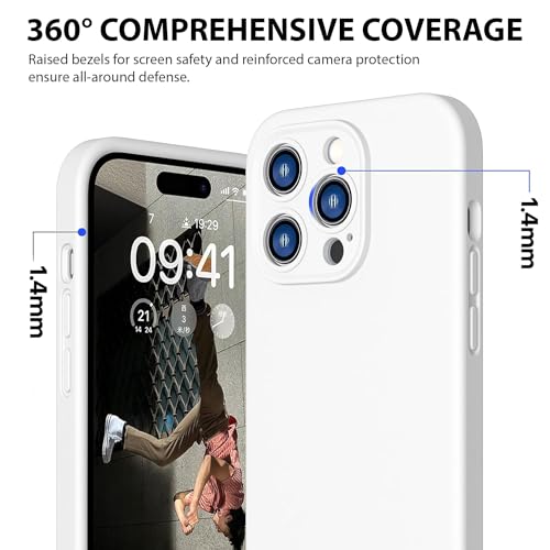 Durable Silicone Case for iPhone 14 Pro with Camera Cover