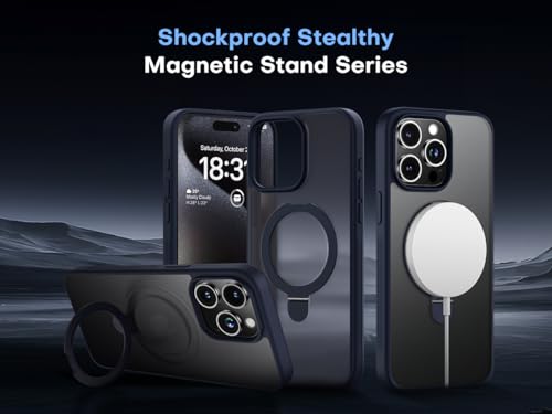 iPhone 15 Pro Ring Stand Case Compatible with MagSafe