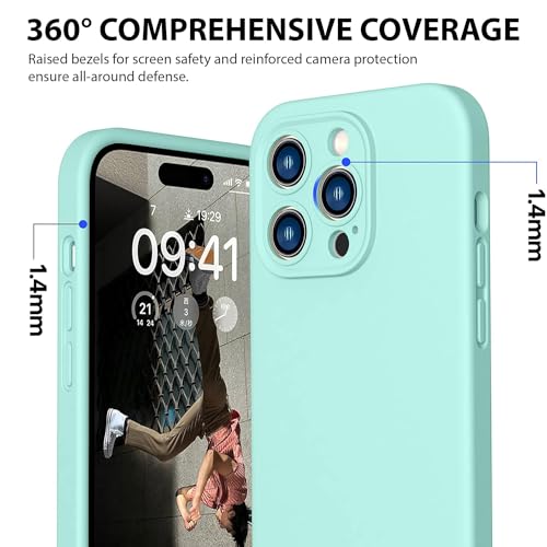 Durable Silicone Case for iPhone 14 Pro with Camera Cover