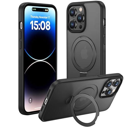 iPhone 14 Pro Max Case Compatible with MagSafe with Magnetic Ring Stand
