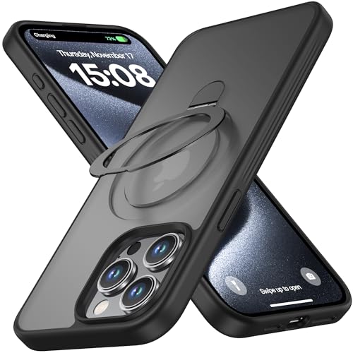 iPhone 15 Pro Ring Stand Case Compatible with MagSafe