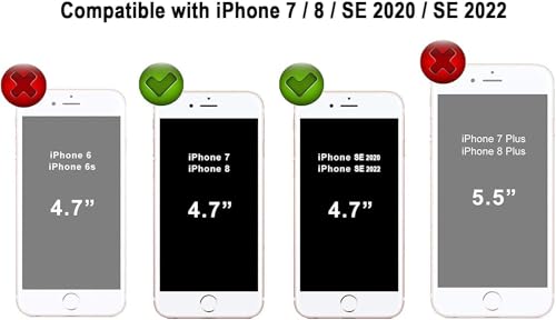 Durable Silicone Case for iPhone SE 2022/2020 iPhone 7/8