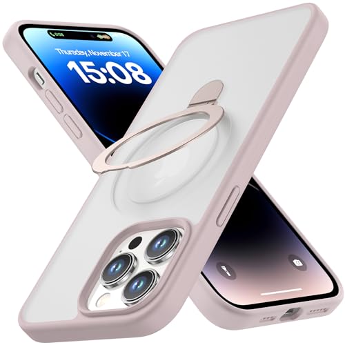 iPhone 14 Pro Max Case Compatible with MagSafe with Magnetic Ring Stand
