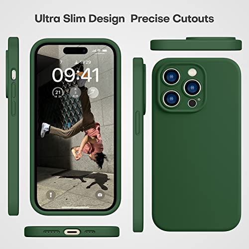 Durable Silicone Case for iPhone 14 Pro with Camera Cover