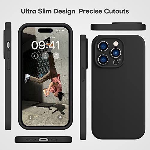 Durable Silicone Case for iPhone 14 Pro with Camera Cover