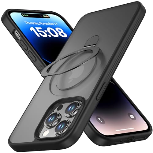 iPhone 14 Pro Max Case Compatible with MagSafe with Magnetic Ring Stand
