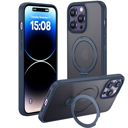 iPhone 14 Pro Max Case Compatible with MagSafe with Magnetic Ring Stand