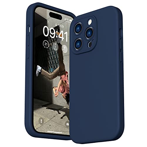 Durable Silicone Case for iPhone 14 Pro with Camera Cover