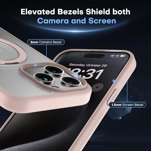 iPhone 14 Pro Max Case Compatible with MagSafe with Magnetic Ring Stand