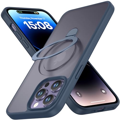 iPhone 14 Pro Max Case Compatible with MagSafe with Magnetic Ring Stand