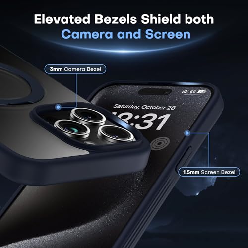 iPhone 15 Pro Ring Stand Case Compatible with MagSafe