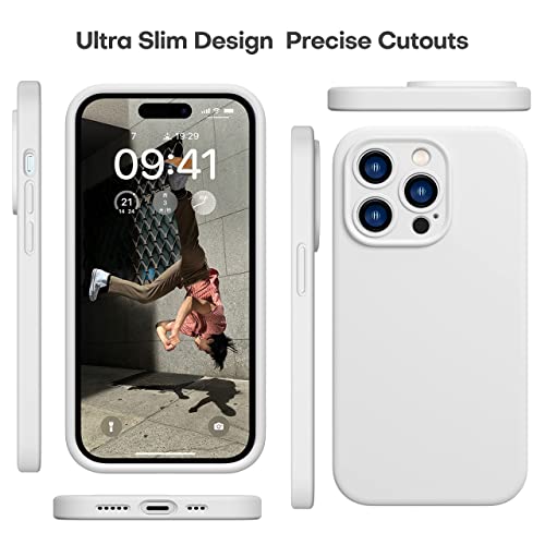 Durable Silicone Case for iPhone 14 Pro with Camera Cover