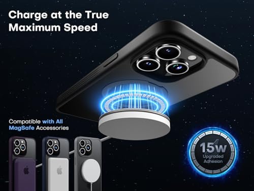 iPhone 14 Pro Max Case Compatible with MagSafe with Magnetic Ring Stand