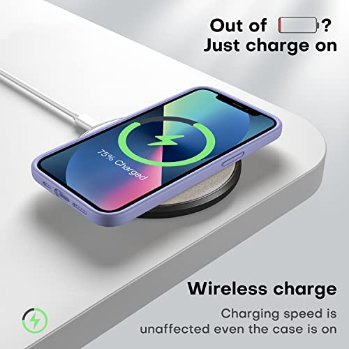 Durable Silicone Case for iPhone 13 with Glass Screen Protectors