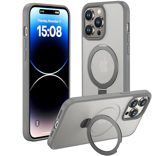 iPhone 14 Pro Max Case Compatible with MagSafe with Magnetic Ring Stand