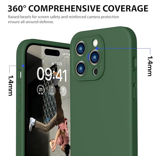 Durable Silicone Case for iPhone 14 Pro with Camera Cover