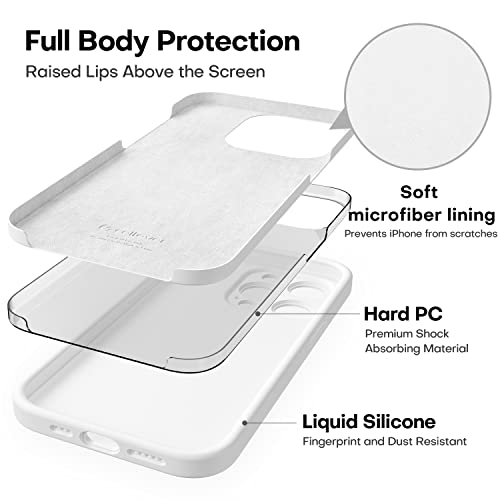 Durable Silicone Case for iPhone 14 Pro with Camera Cover