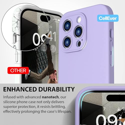 Durable Silicone Case for iPhone 14 Pro with Camera Cover