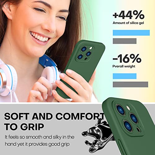 Durable Silicone Case for iPhone 14 Pro with Camera Cover