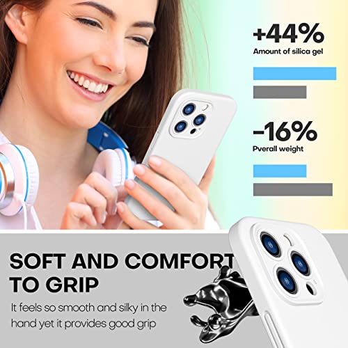 Durable Silicone Case for iPhone 14 Pro with Camera Cover