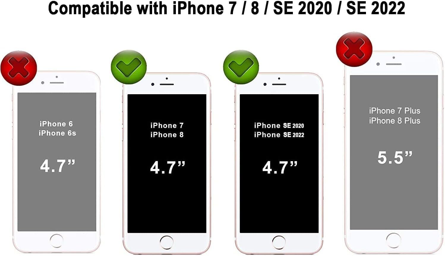 Durable Silicone Case for iPhone SE 2022/2020 iPhone 7/8