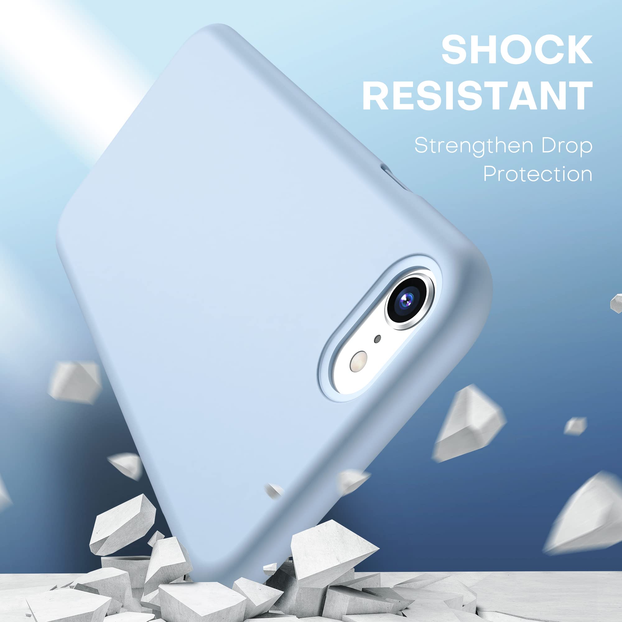 Durable Silicone Case for iPhone SE 2022/2020 iPhone 7/8