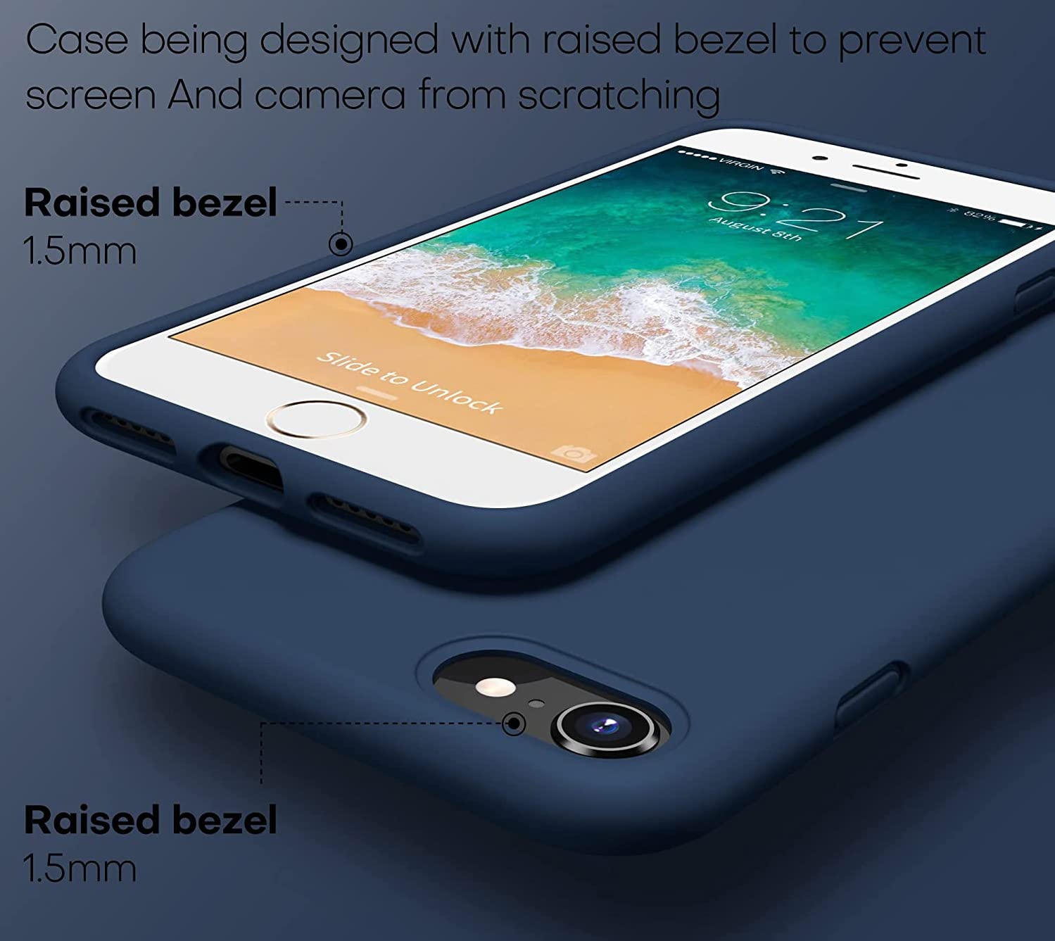 Durable Silicone Case for iPhone SE 2022/2020 iPhone 7/8