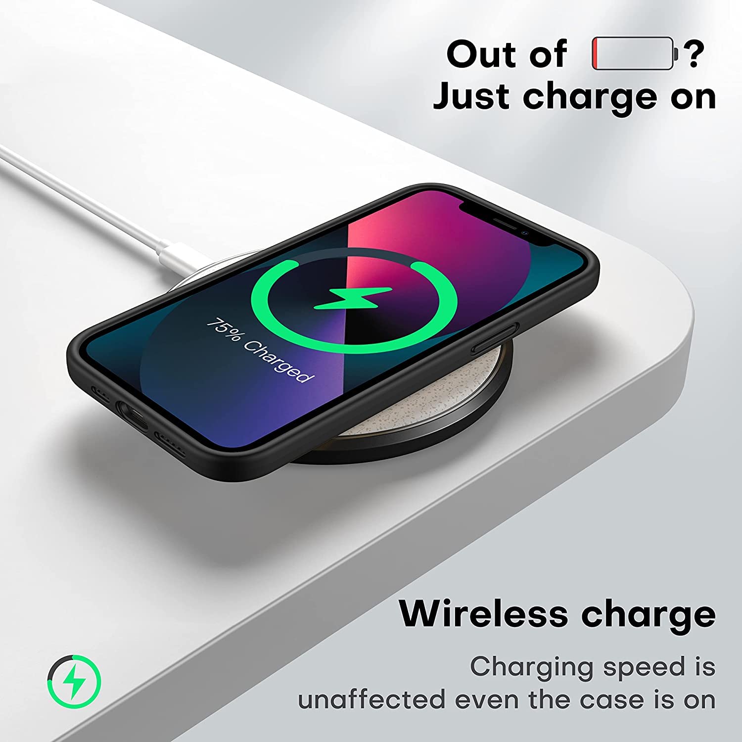 Durable Silicone Case + Glass Screen Protectors Combo Pack for iPhone 13 Mini