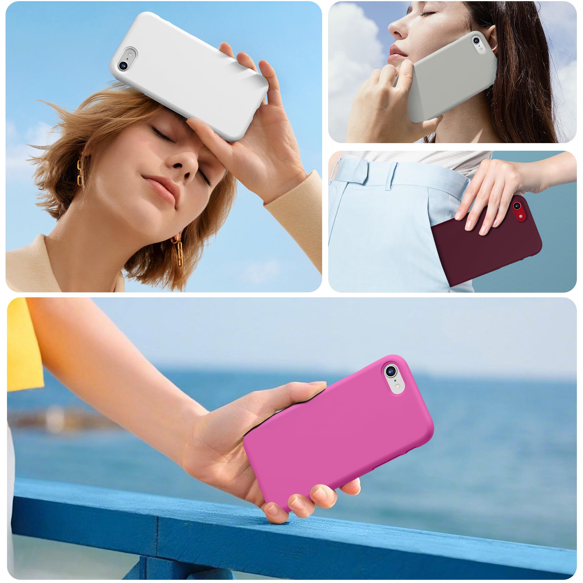 Durable Silicone Case for iPhone SE 2022/2020 iPhone 7/8