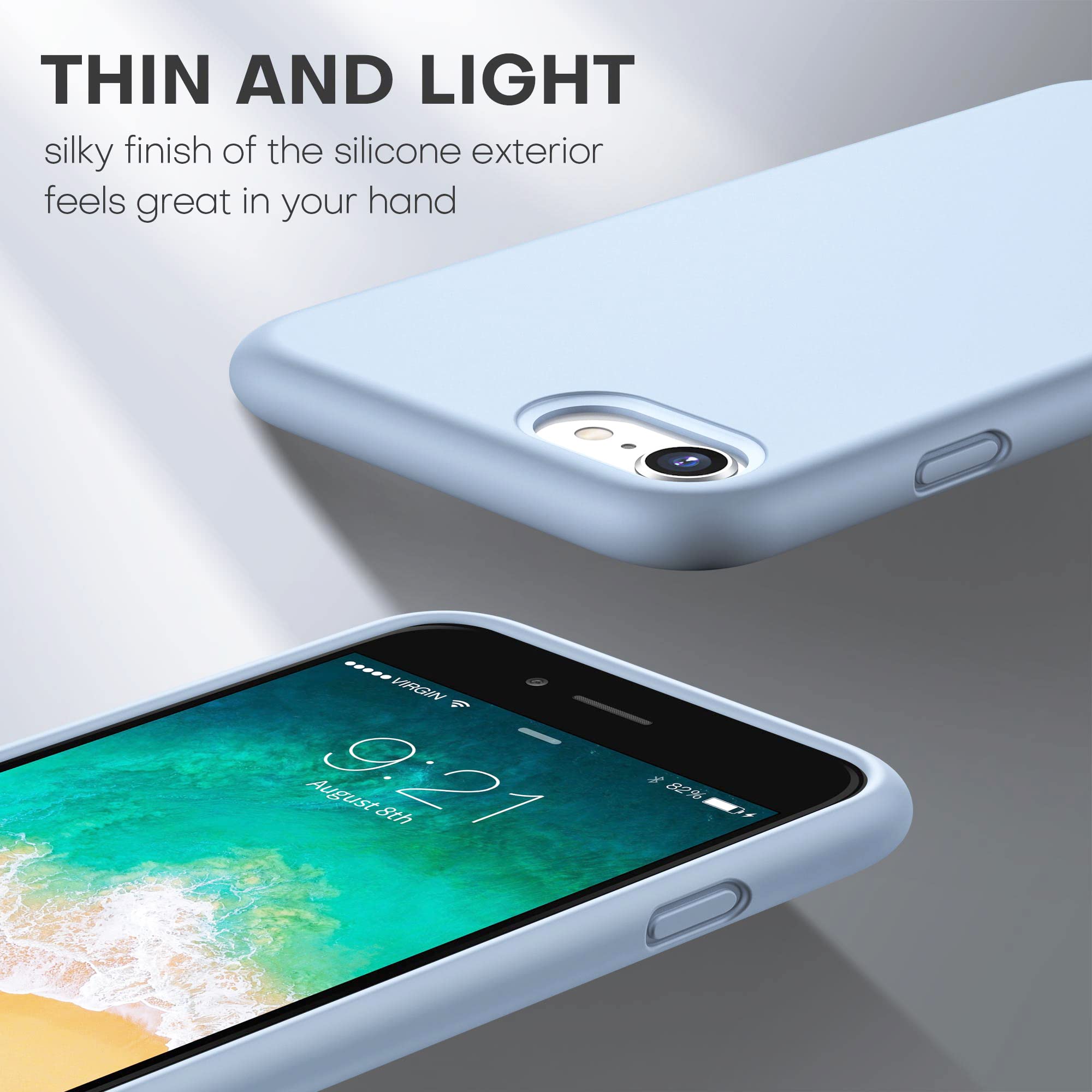 Durable Silicone Case for iPhone SE 2022/2020 iPhone 7/8