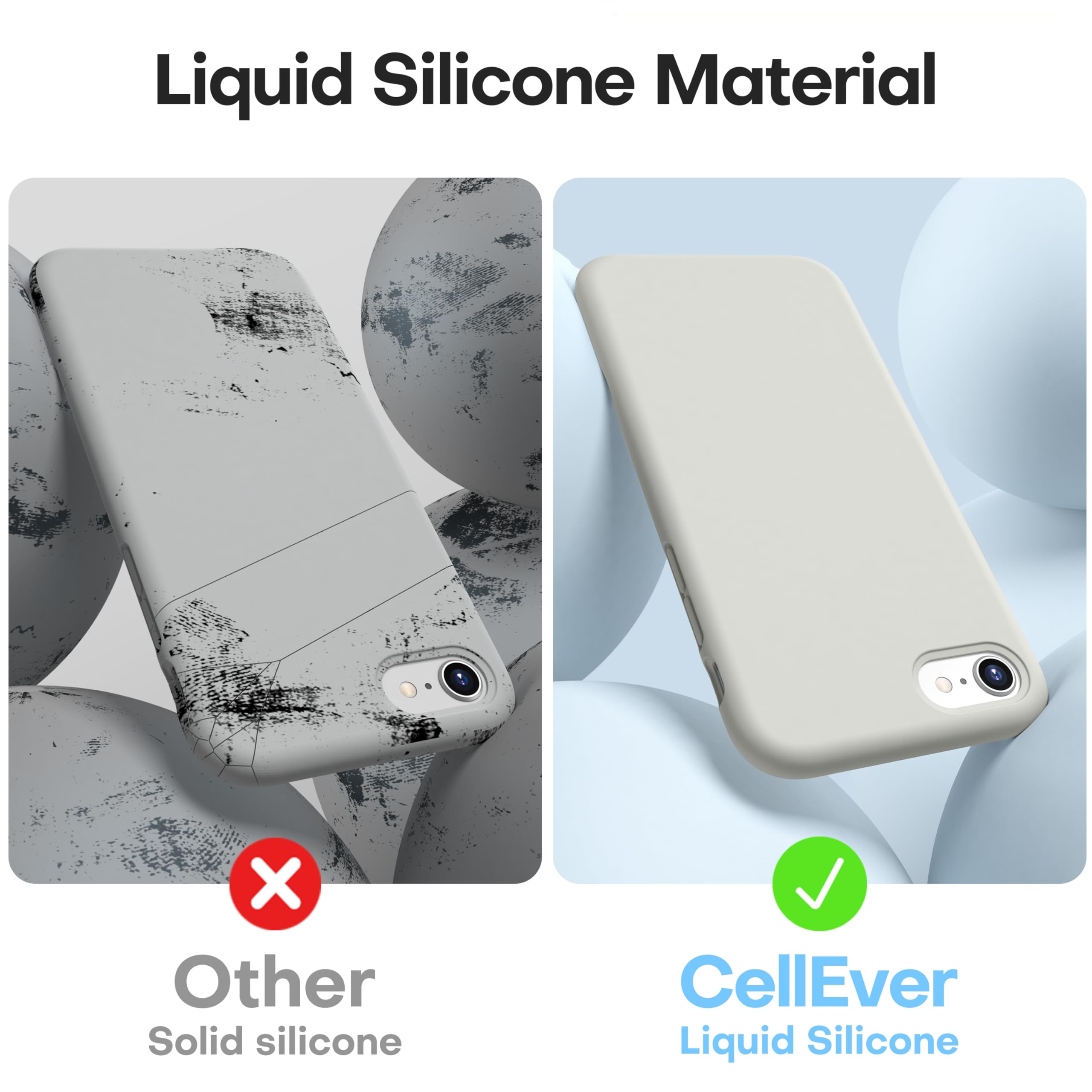 Durable Silicone Case for iPhone SE 2022/2020 iPhone 7/8