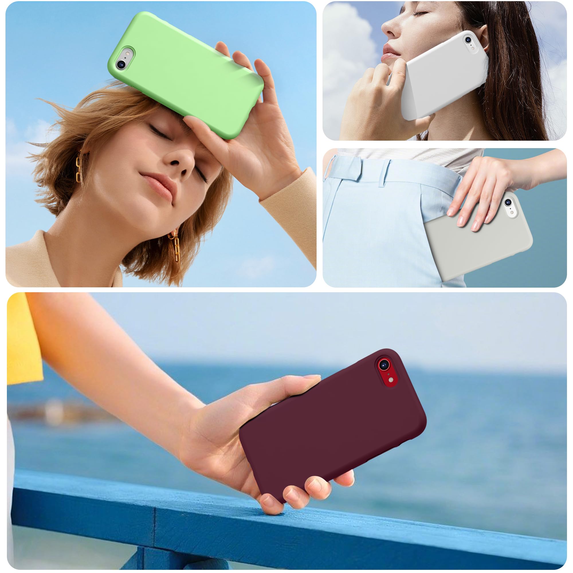 Durable Silicone Case for iPhone SE 2022/2020 iPhone 7/8