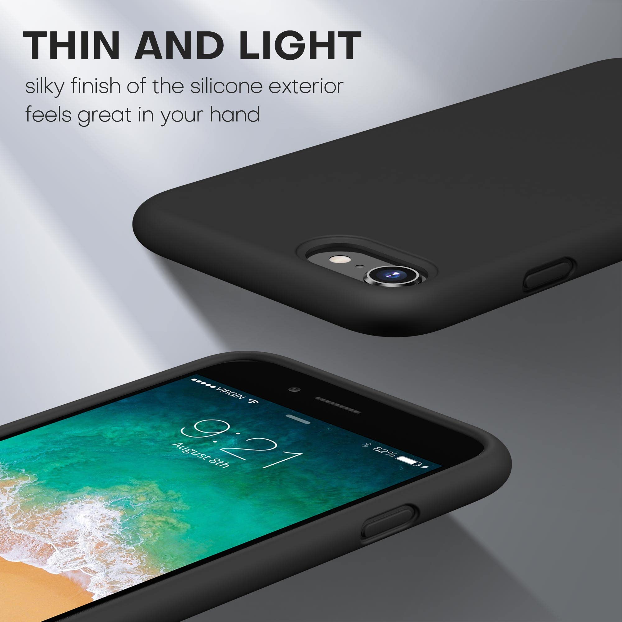 Durable Silicone Case for iPhone SE 2022/2020 iPhone 7/8