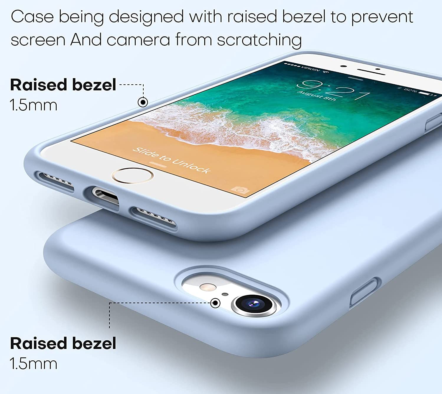 Durable Silicone Case for iPhone SE 2022/2020 iPhone 7/8