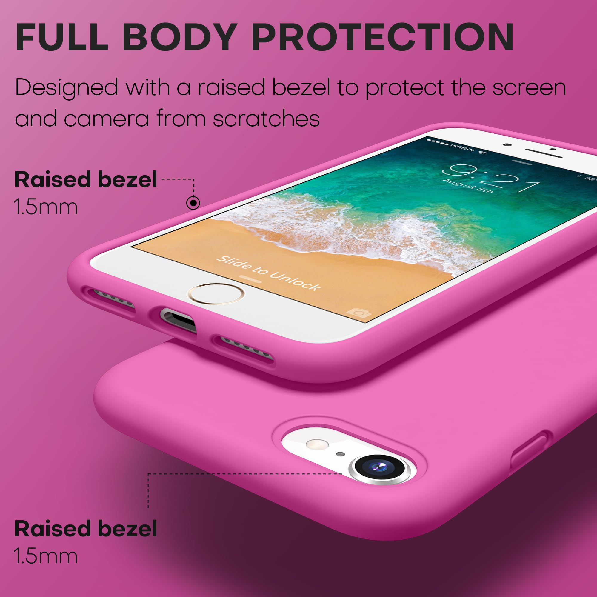 Durable Silicone Case for iPhone SE 2022/2020 iPhone 7/8