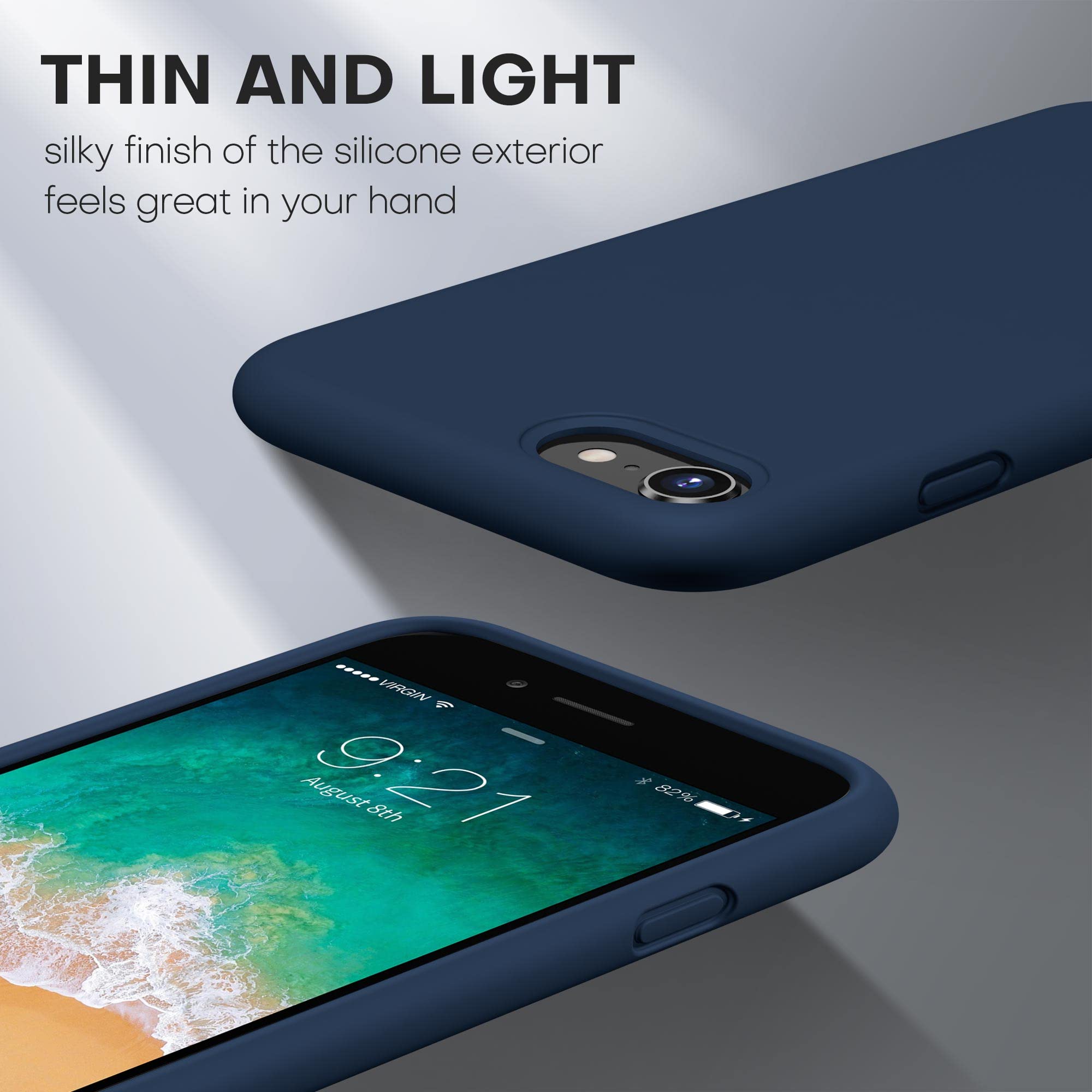 Durable Silicone Case for iPhone SE 2022/2020 iPhone 7/8