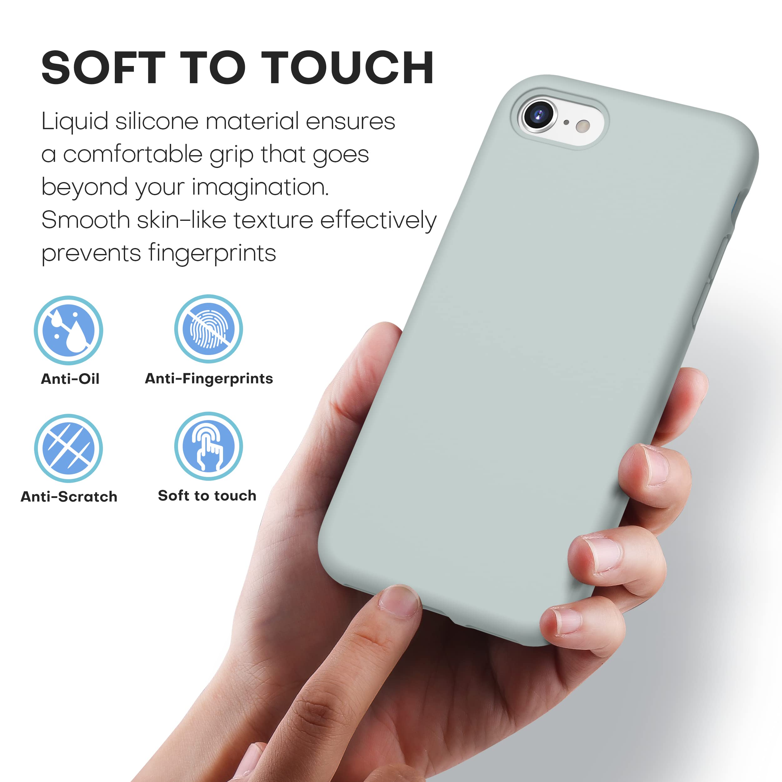 Durable Silicone Case for iPhone SE 2022/2020 iPhone 7/8