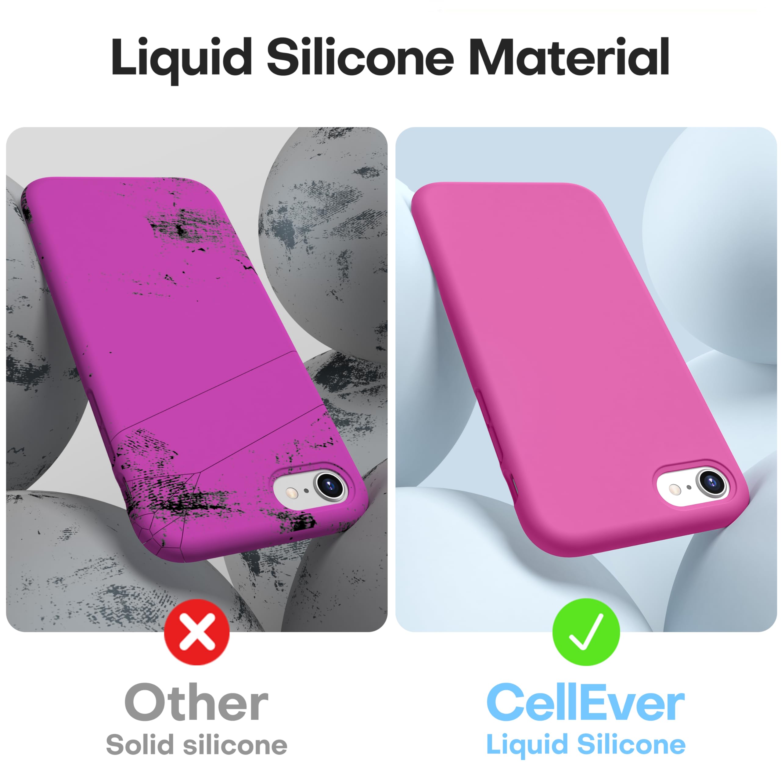 Durable Silicone Case for iPhone SE 2022/2020 iPhone 7/8