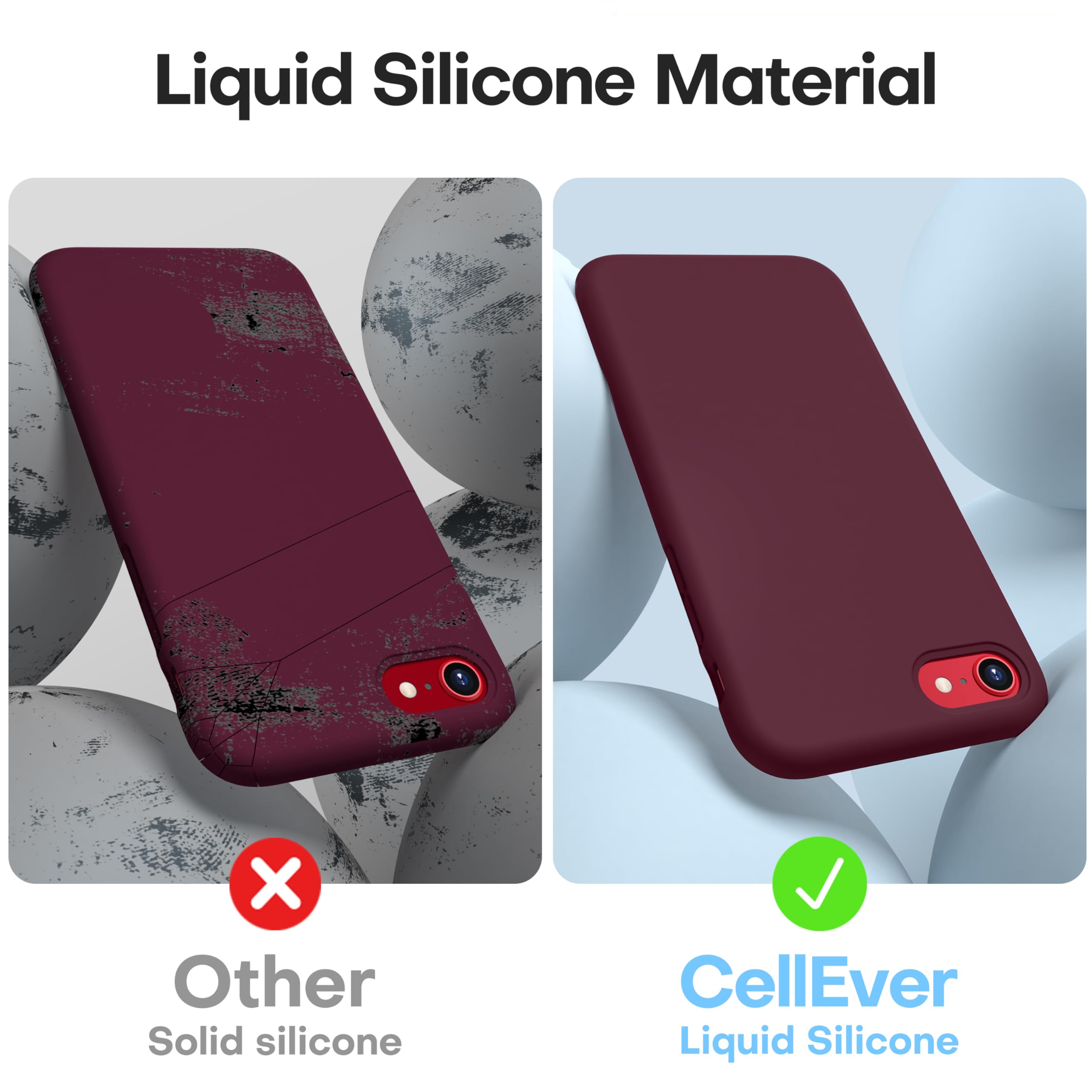 Durable Silicone Case for iPhone SE 2022/2020 iPhone 7/8