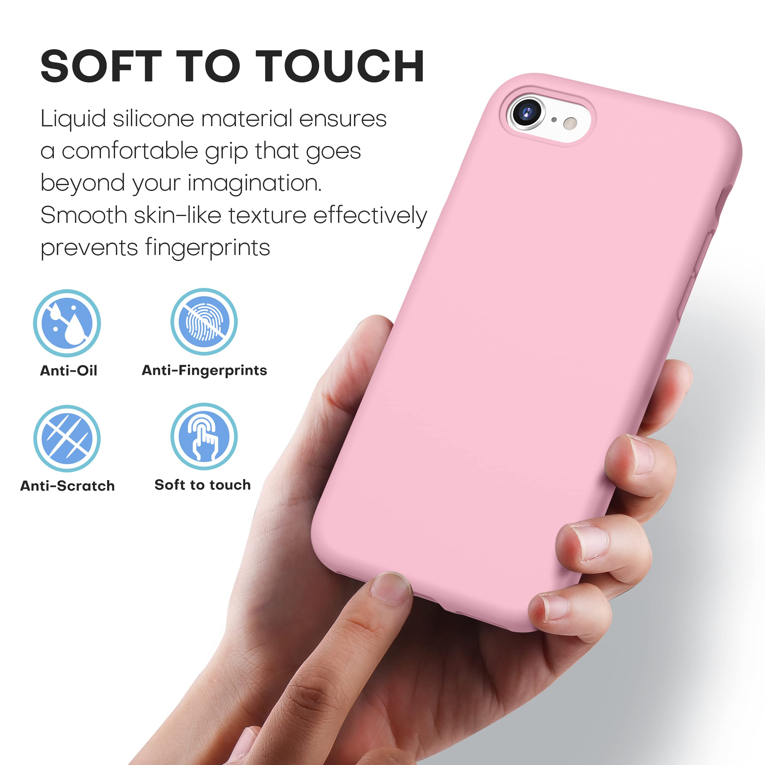 Durable Silicone Case for iPhone SE 2022/2020 iPhone 7/8