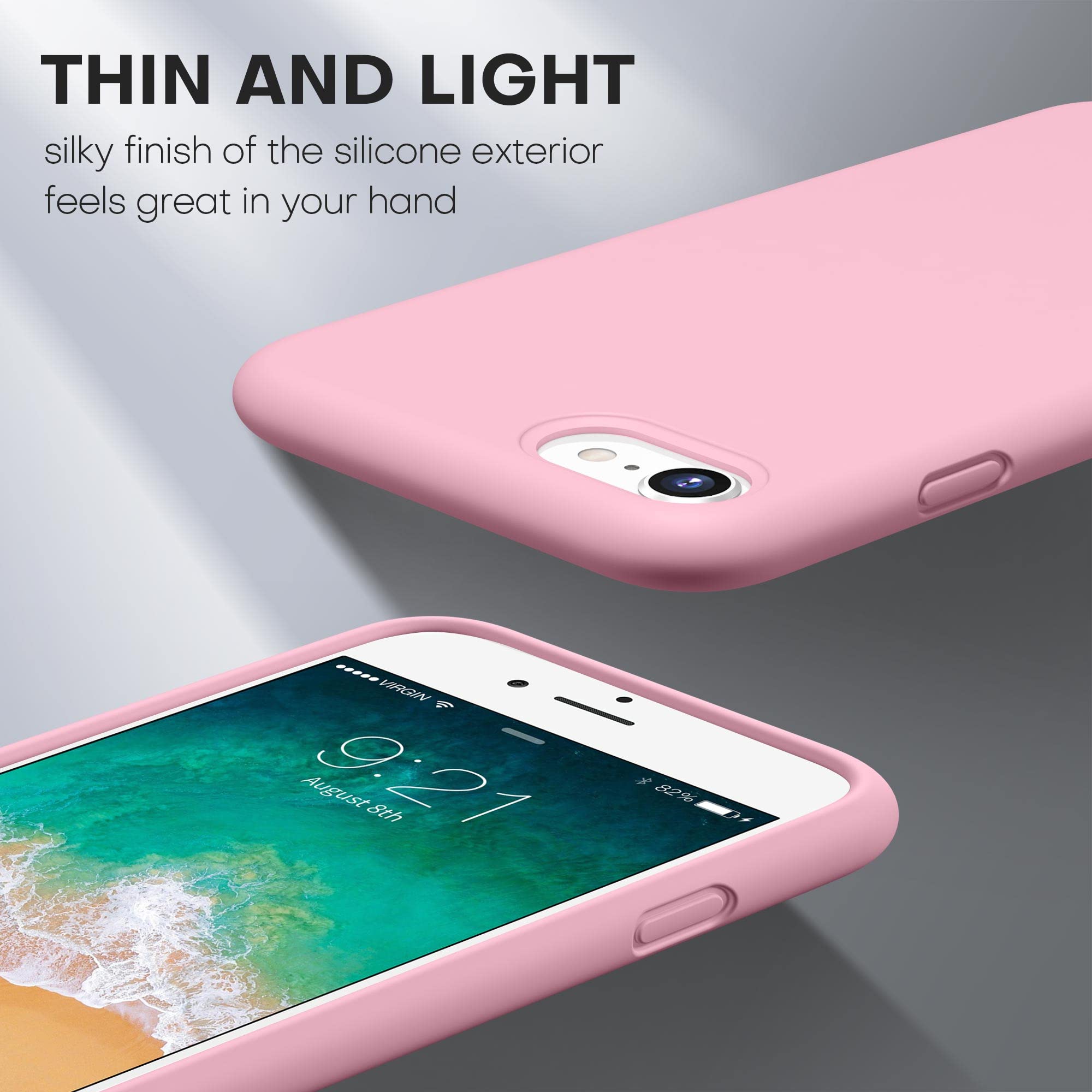 Durable Silicone Case for iPhone SE 2022/2020 iPhone 7/8