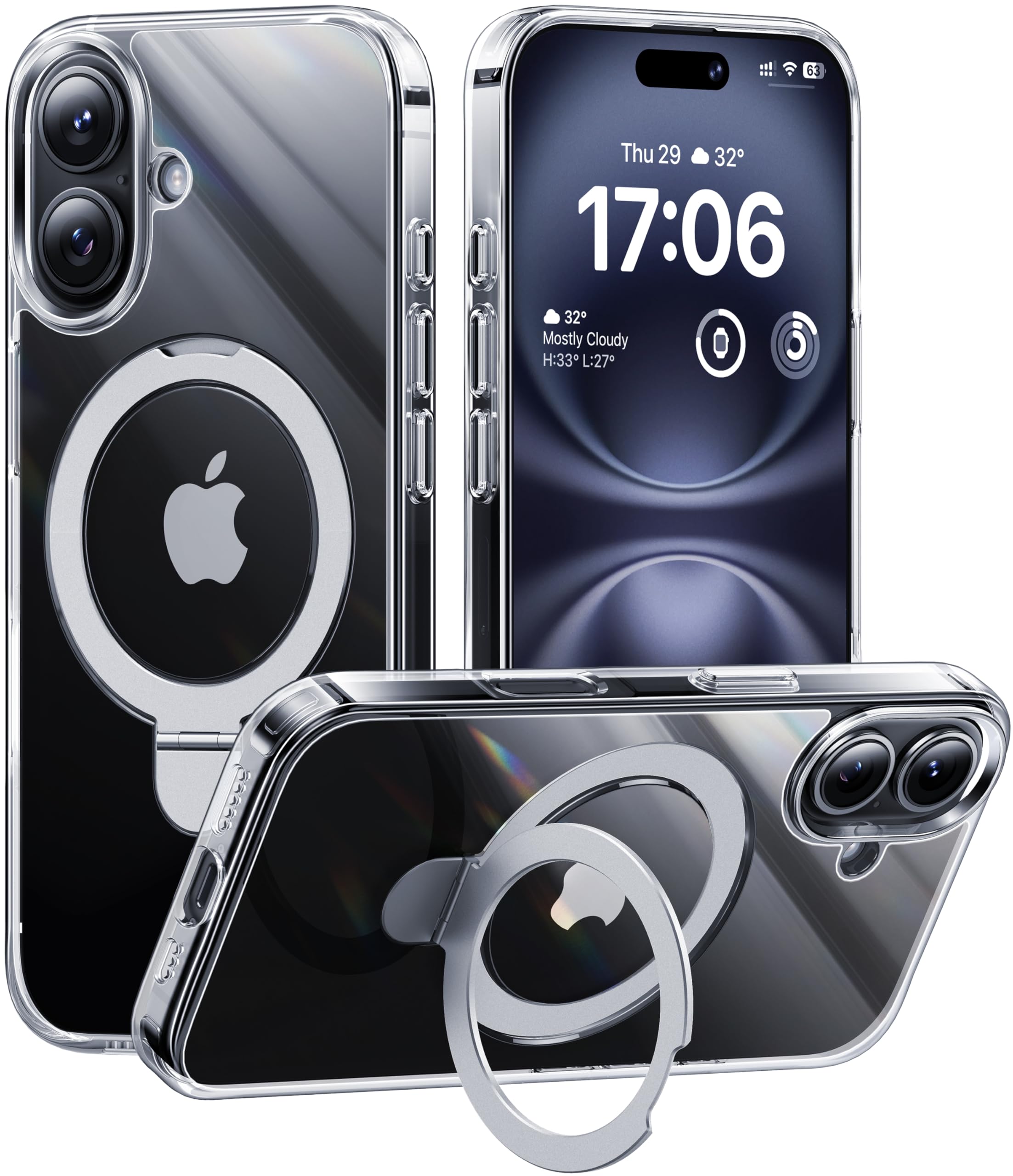 CellEver Strong Magnetic Case for iPhone 16 [Yellowing-Resistant] Heav