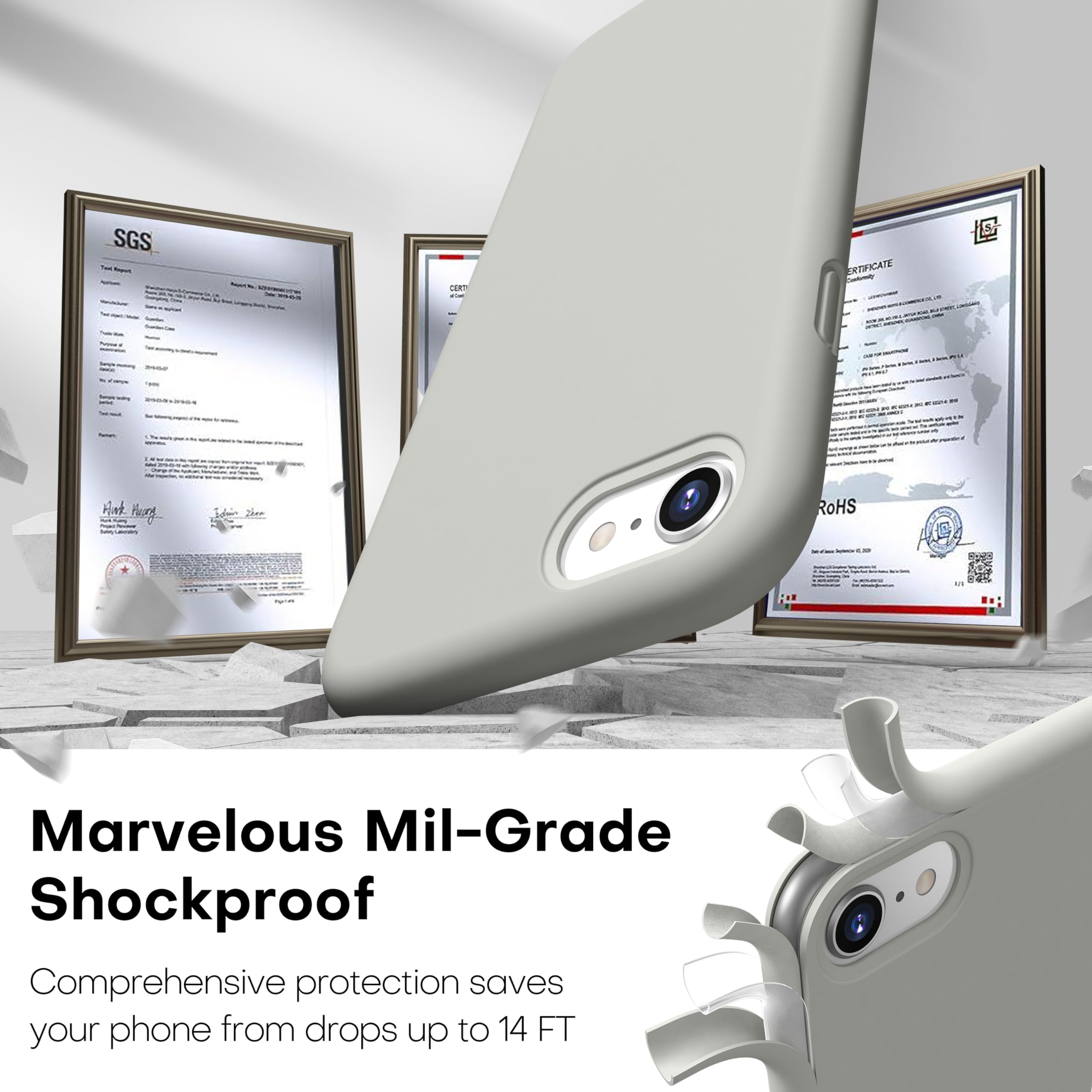 Durable Silicone Case for iPhone SE 2022/2020 iPhone 7/8