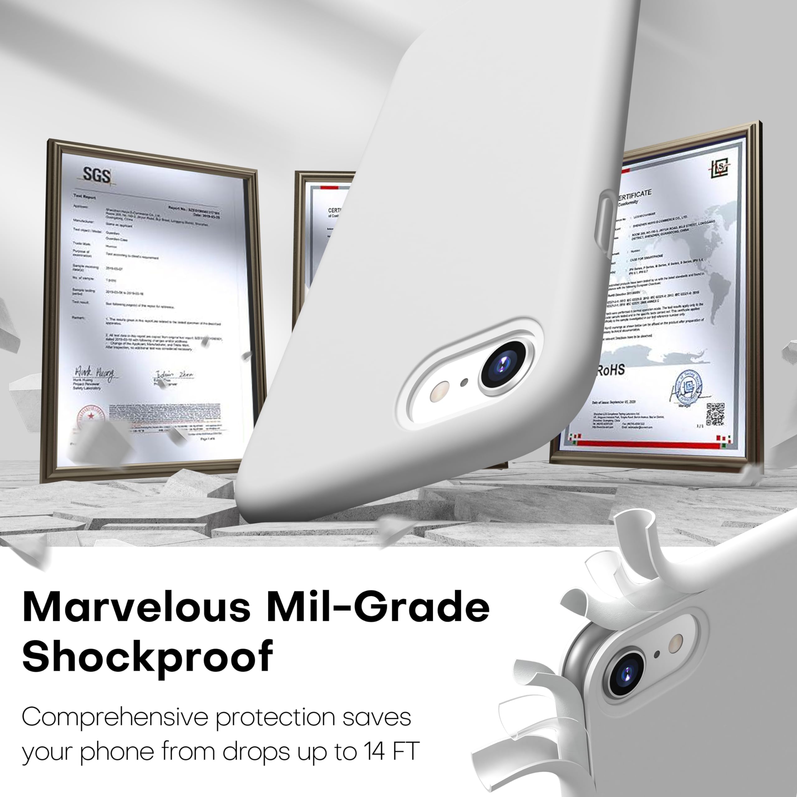 Durable Silicone Case for iPhone SE 2022/2020 iPhone 7/8