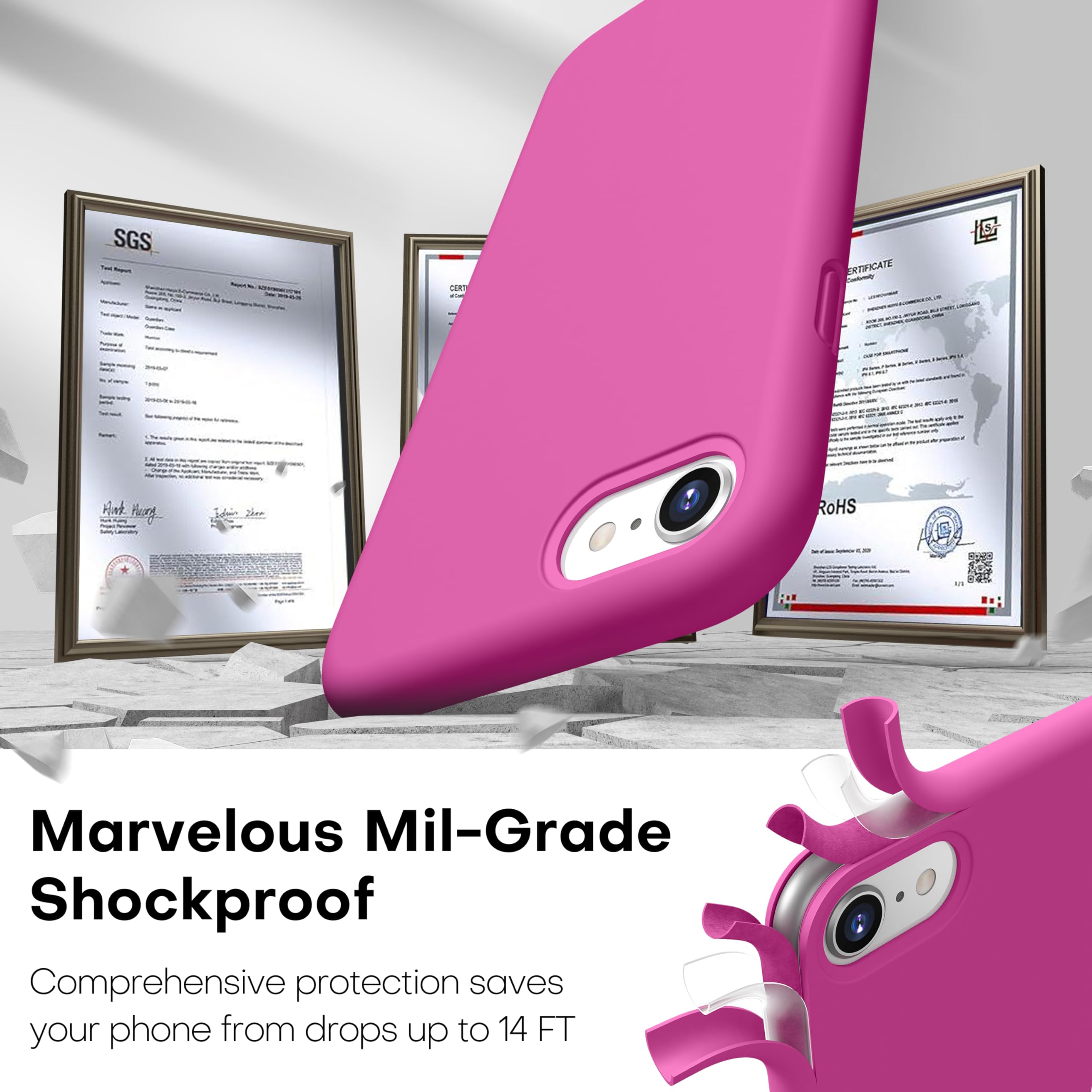 Durable Silicone Case for iPhone SE 2022/2020 iPhone 7/8