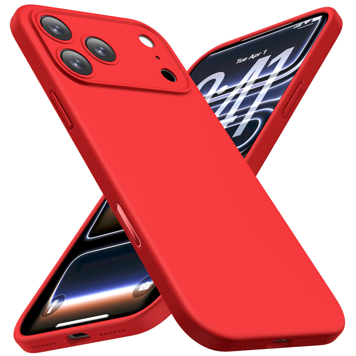 Bright Red CellEver silicone case for iPhone 18 Pro