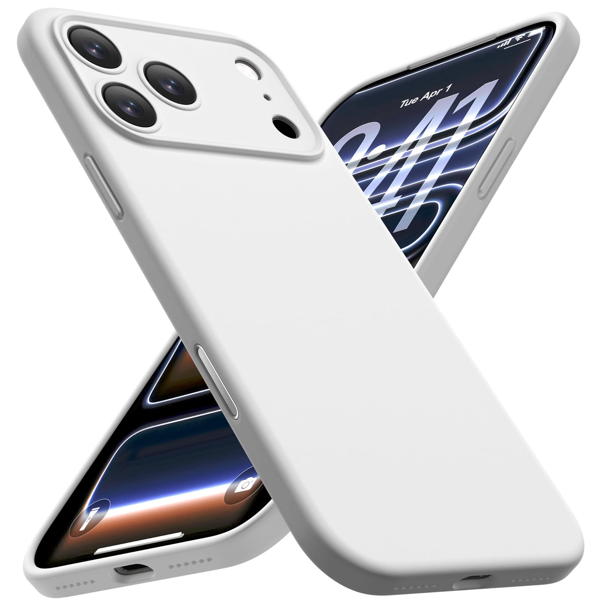 White CellEver silicone case for iPhone 18 Pro Max