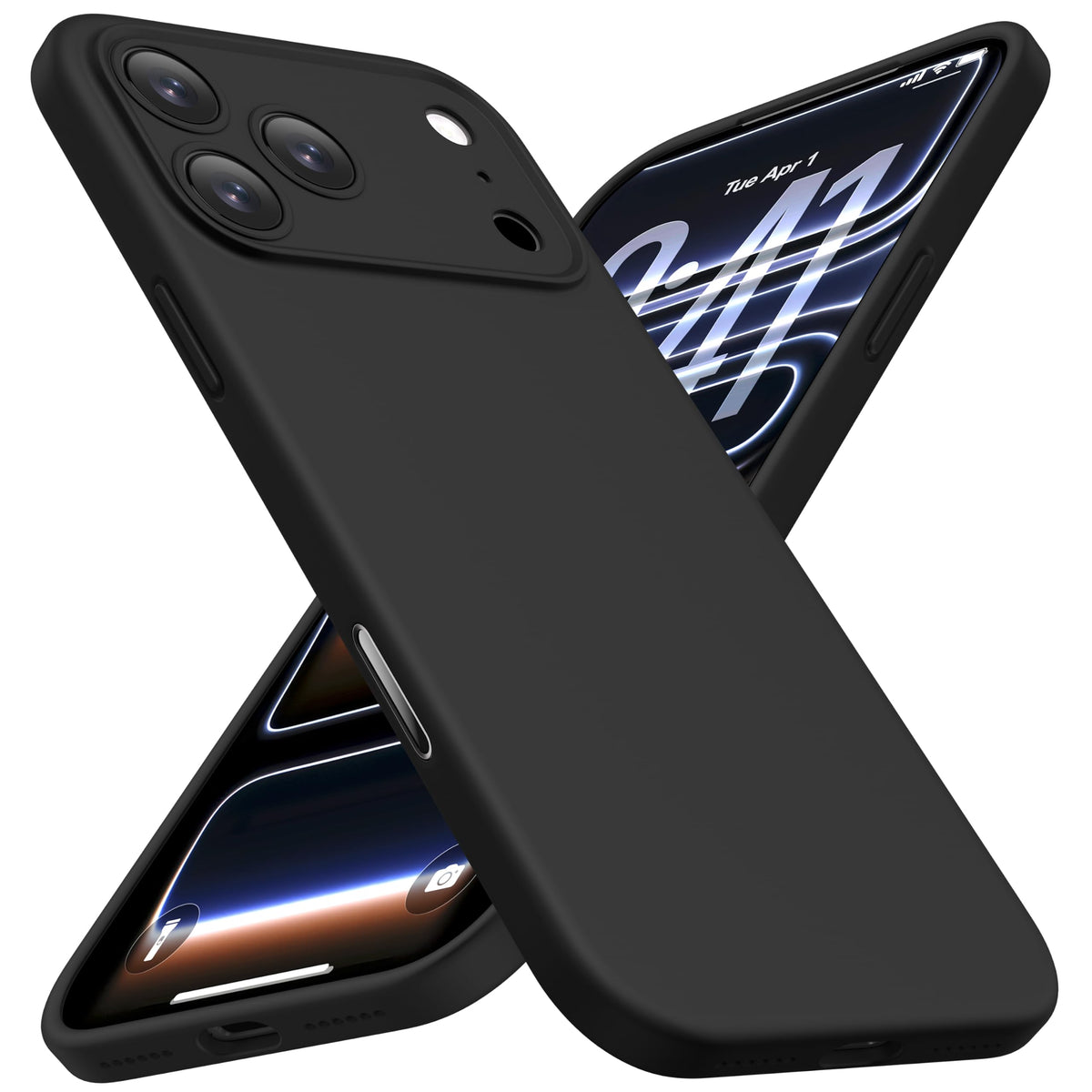 Black CellEver silicone case for iPhone 18 Pro Max