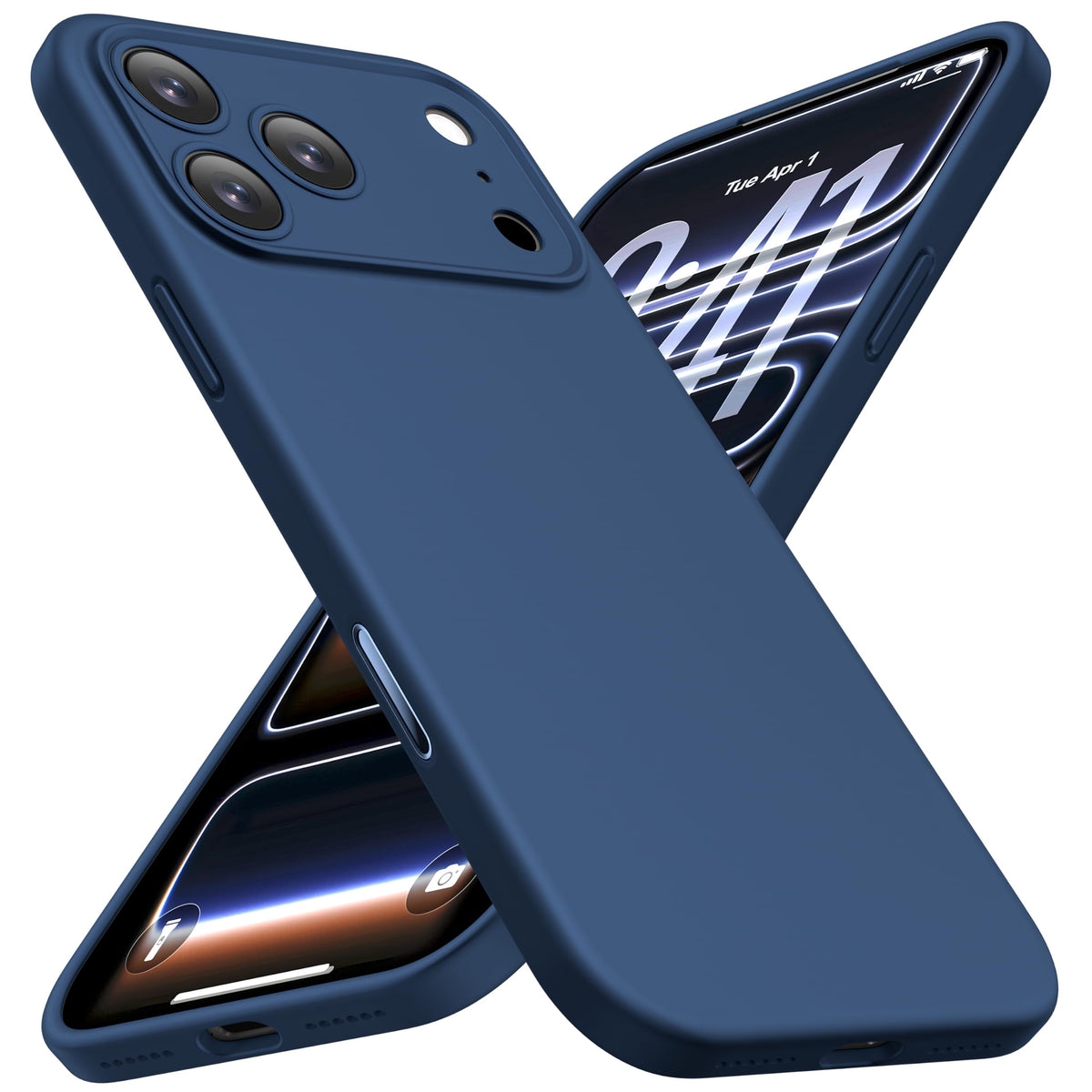 Navy Blue CellEver silicone case for iPhone 18 Pro